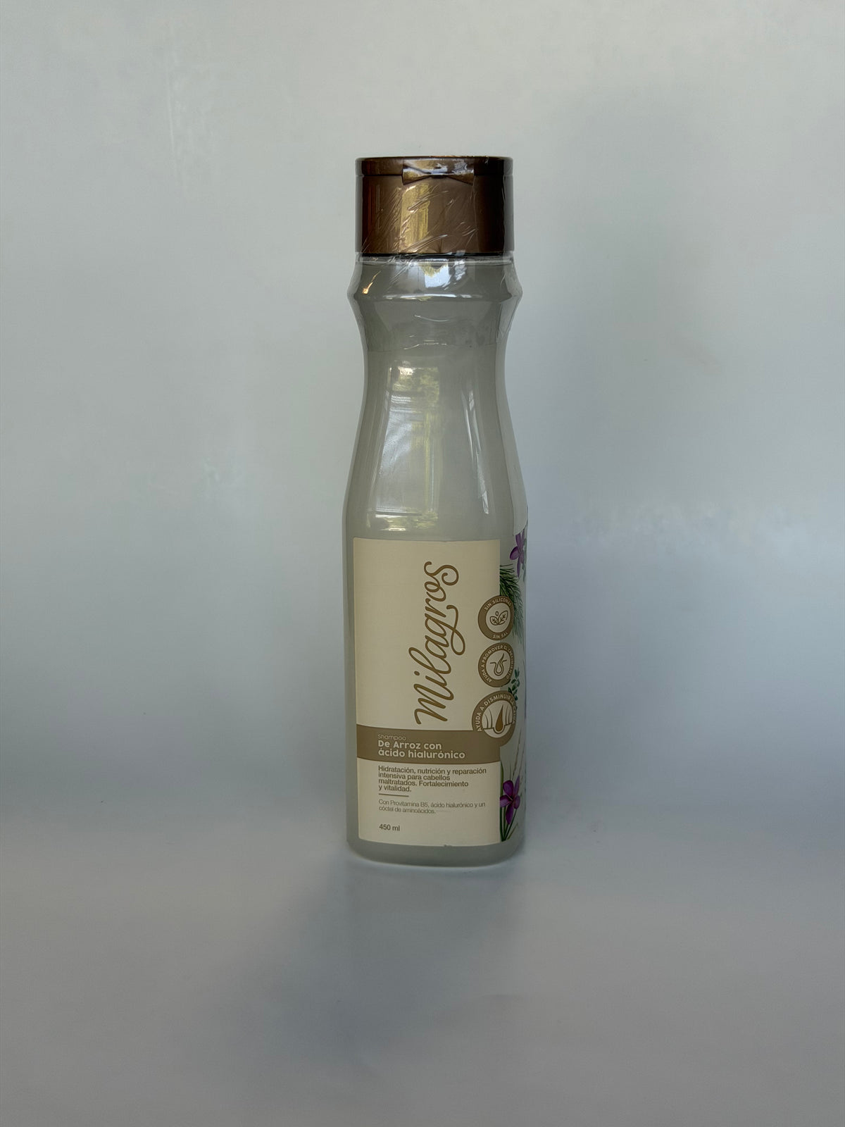 Shampoo de Arroz Con Ácido Hialuronico | Milagros | 450ml