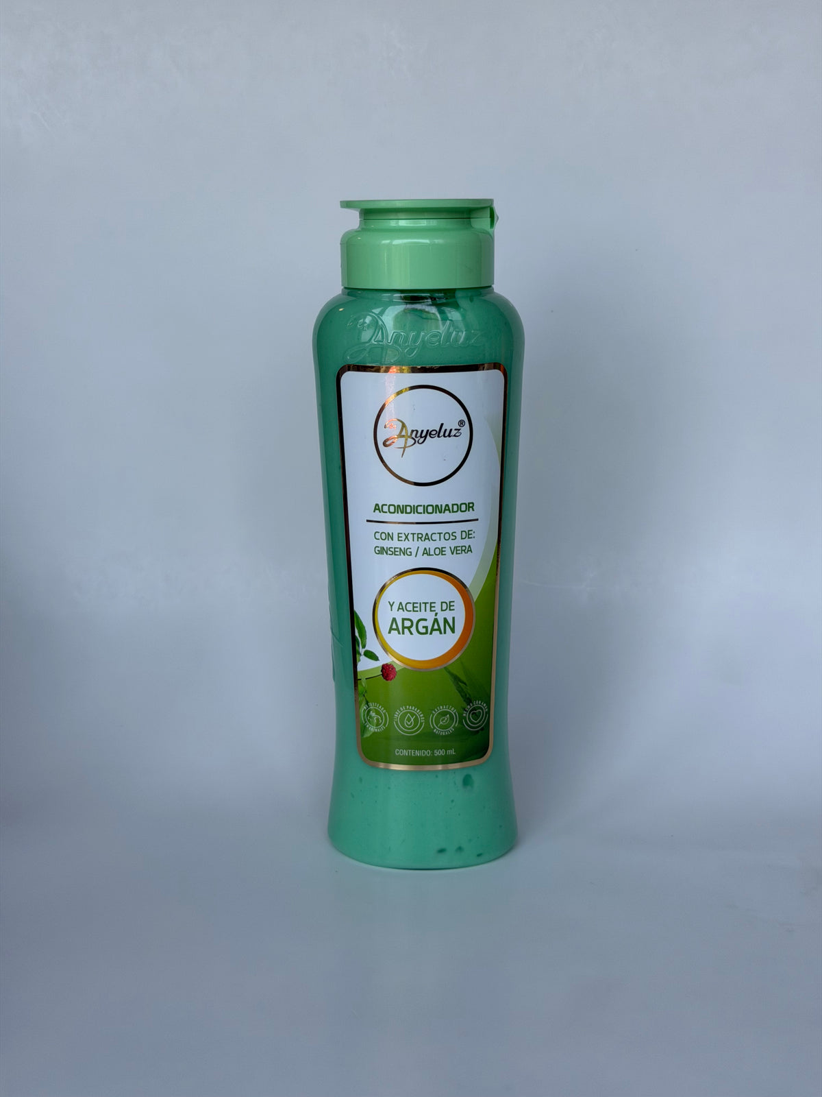 Acondicionador con Ginseng, Aloe Vera y Aceite de Argán | Anyeluz | 500 ml
